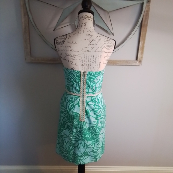 Rare Lilly Pulitzer Originals Bloomy Dress Shorely Blue Toucan Tango Print - 4 - Picture 8 of 14